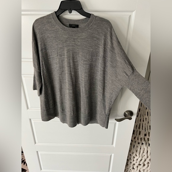 J. Crew Merino Wool Swing Sweater Gray - Size M - Picture 2 of 4